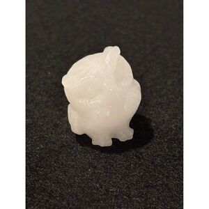Hand Carved White Quartz Owl Figurine Small Crystal Gemstone Bird Sculpture